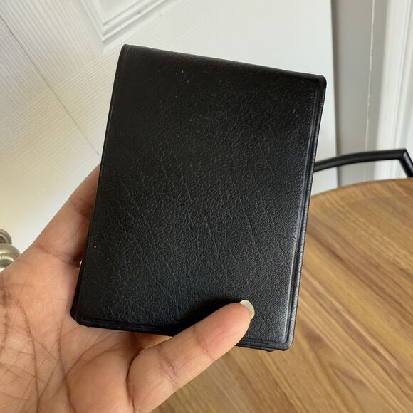 Bangalore Other - Calfskin Bifold Black Leather Wallet Calfskin Bangalore